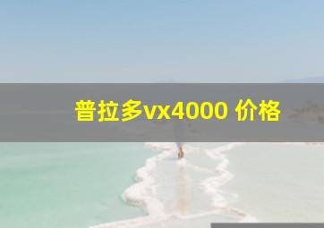 普拉多vx4000 价格